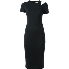 Victoria Beckham Shoulder Slit Fitted Dress at Farfetch