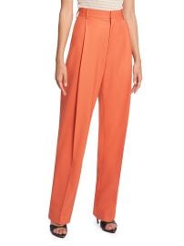 Victoria Beckham Straight Leg Wool Blend Trousers at Saks Fifth Avenue