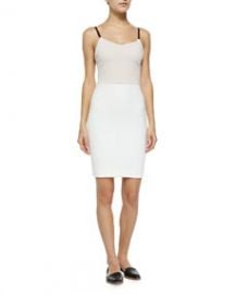 Victoria Beckham Strapped Tri-Colorblocked Sheath Dress at Neiman Marcus