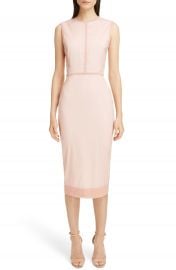 Victoria Beckham Stretch Silk Organza Sheath Dress at Nordstrom