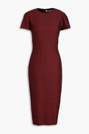 Victoria Beckham Stretch cotton jacquard midi dress at The Outnet