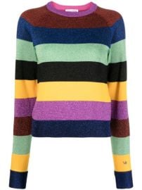 Victoria Beckham Striped Pattern Knitted Top - at Farfetch