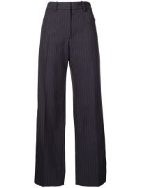 Victoria Beckham Striped Tailored Trousers - at Farfetch