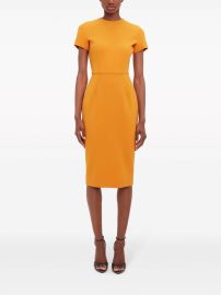 Victoria Beckham T-Shirt Crepe Midi Dress - at Farfetch