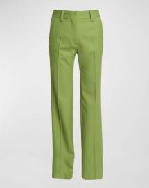 Victoria Beckham Tailored Straight Leg Trousers at Neiman Marcus