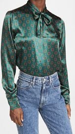 Victoria Beckham Tie Neck Blouse at Shopbop