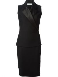 Victoria Beckham Tux Lapel Fitted Dress - at Farfetch