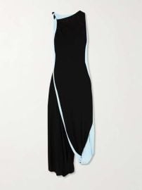 Victoria Beckham Twist Double Layer Sleeveless Jersey Dress at Net a Porter