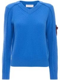 Victoria Beckham V-neck Jumper Blue at Farfetch