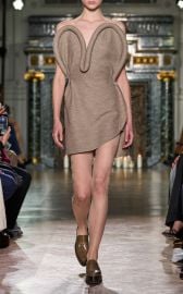 Victoria Beckham Wool Padded Tube Heart Mini Dress at Moda Operandi