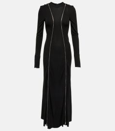 Victoria Beckham Zip embellished maxi dress at Mytheresa