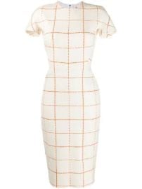 Victoria Beckham checked midi dress checked midi dress at Farfetch