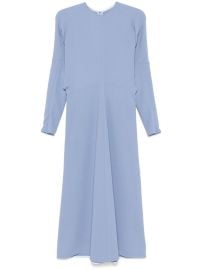 Victoria Beckham dolman-sleeves Midi Dress Blue at Farfetch