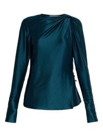 Victoria Beckham open-back long-sleeve Blouse Blue at Farfetch