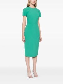 Victoria Beckham short-sleeve Midi Dress Green at Farfetch