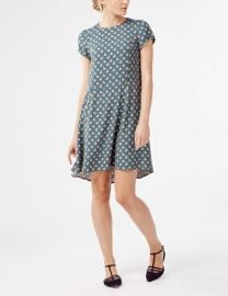 Victoria Dress in Jade Fans at Boden