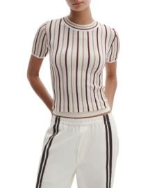 Victoria Short Sleeve Crewneck Sweater at Bloomingdales