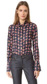 Victoria Victoria Beckham Printed Button Up Shirt at Shopbop