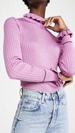 Victoria Victoria Beckham Rib Switch Fitted Sweater at Shopbop