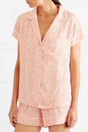 Victoria printed voile pajama set at Net A Porter