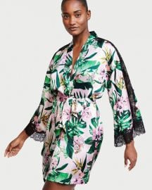 Victoria s Secret Tropical Paradise Lace Inset Robe at Victoria's Secret