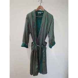 Victoriaaposs Secret Vintage Gold Label Green Red Striped Robe eBay at eBay