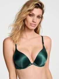 Victorias Secret Bombshell Add 2 Cups Push Up Bra in Botanical Green at Victorias Secret