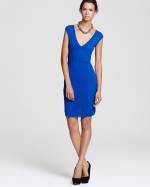 Victorias cobalt blue dress at Bloomingdales