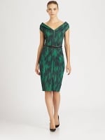 Victoria's green dress at Saks Fifth Avenue