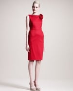 Victorias red rose dress at Neiman Marcus at Neiman Marcus