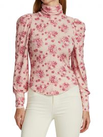 Vienna Floral Turtleneck at Saks Fifth Avenue