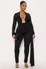 Viktoria Plunge Neck Pant Set | Fashion Nova at Fashion Nova