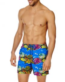 Vilebrequin Men  x27 s Underwater Turtles Print Swim Trunks at Neiman Marcus