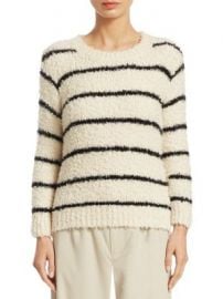 Vince - Fuzzy Striped Sweater at Saks Off 5th