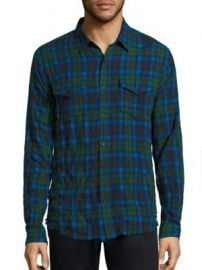 Vince - Plaid Cotton Twill Shirt at Saks Fifth Avenue