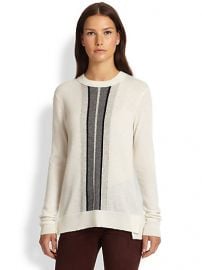 Vince - Regimental Striped Cashmere Sweater at Saks Fifth Avenue