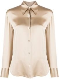 Vince   Shaped Collar Silk Blouse   - Farfetch at Farfetch