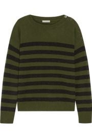 Vince   Striped cashmere sweater at Net A Porter