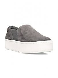 Vince - Warren Slip-On Platform Suede Sneakers at Saks Fifth Avenue