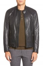 Vince  Essential  Leather Moto  Jacket at Nordstrom