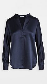 Vince Band Collar Blouse at Shopbop