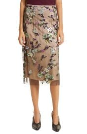 Vince Begonia Floral Sequin Skirt at Nordstrom