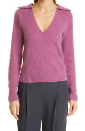 Vince Brushed Alpaca Merino Wool Blend Polo Sweater at Nordstrom