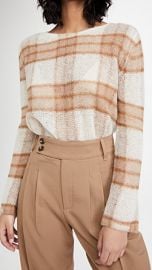 Vince Brushed Plaid Pullover at Shopbop