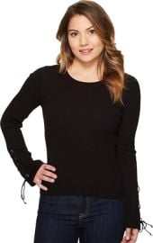 Vince Camuto 257528 Womens Petite Lace-up Bell Sleeve Sweater Black Size PS eBay at eBay