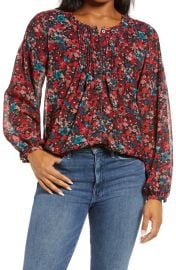 Vince Camuto Autumn Long Sleeve Top at Nordstrom