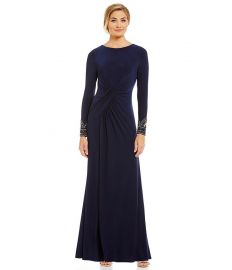 Vince Camuto Beaded Cuff Gown at Dillards