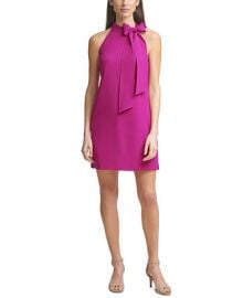 Vince Camuto Bow-Neck Halter Dress - Macys at Macys