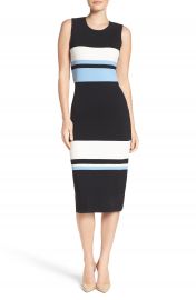 Vince Camuto Color Block Midi Dress  Regular   Petite at Nordstrom