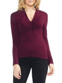 Vince Camuto Estate Jewels Cinched Long Sleeve Blouse at Lord & Taylor